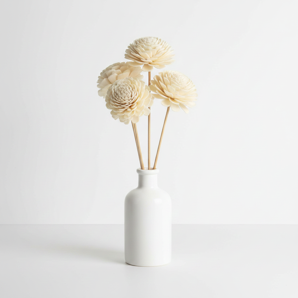 Dekorační květ Shola Belly na přírodním zápichu